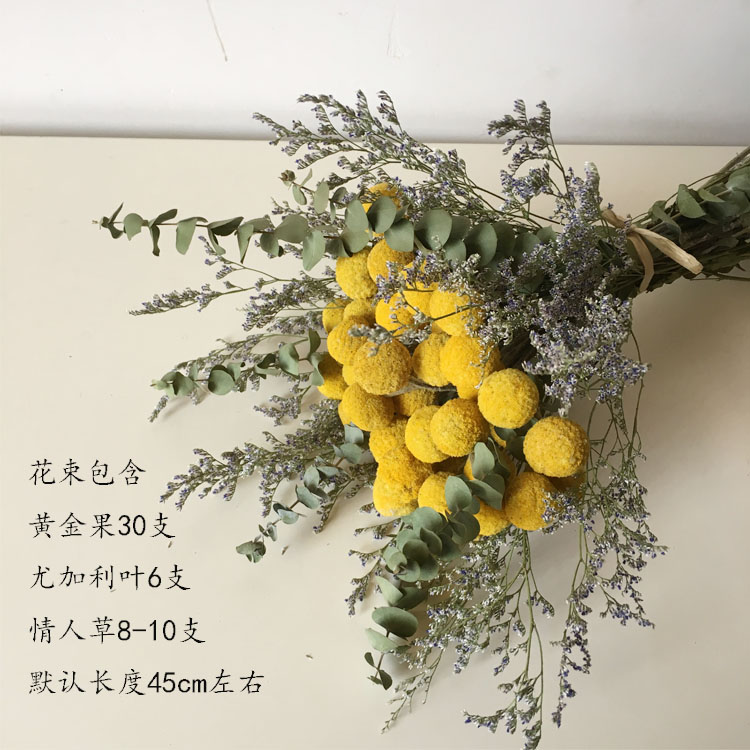 dried flowers, pine, cotton, eucalyptus, leaves, dried flowers, nordic style, ins, small fresh home decoration, wall hanging bouquet