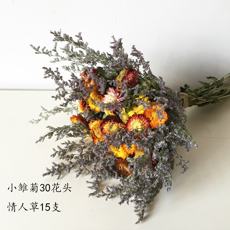 dried flowers, pine, cotton, eucalyptus, leaves, dried flowers, nordic style, ins, small fresh home decoration, wall hanging bouquet