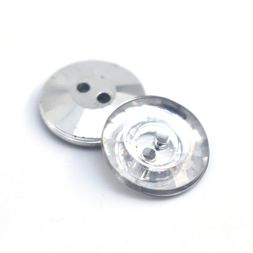 Cufflink round DIY Button Acrylic Button Coat Overcoat Crystal Buckle White Transparent Button Women's Clothing