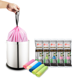 30L自动收口垃圾袋家用手提式一次性加厚中大号抽绳塑料袋20L/12L