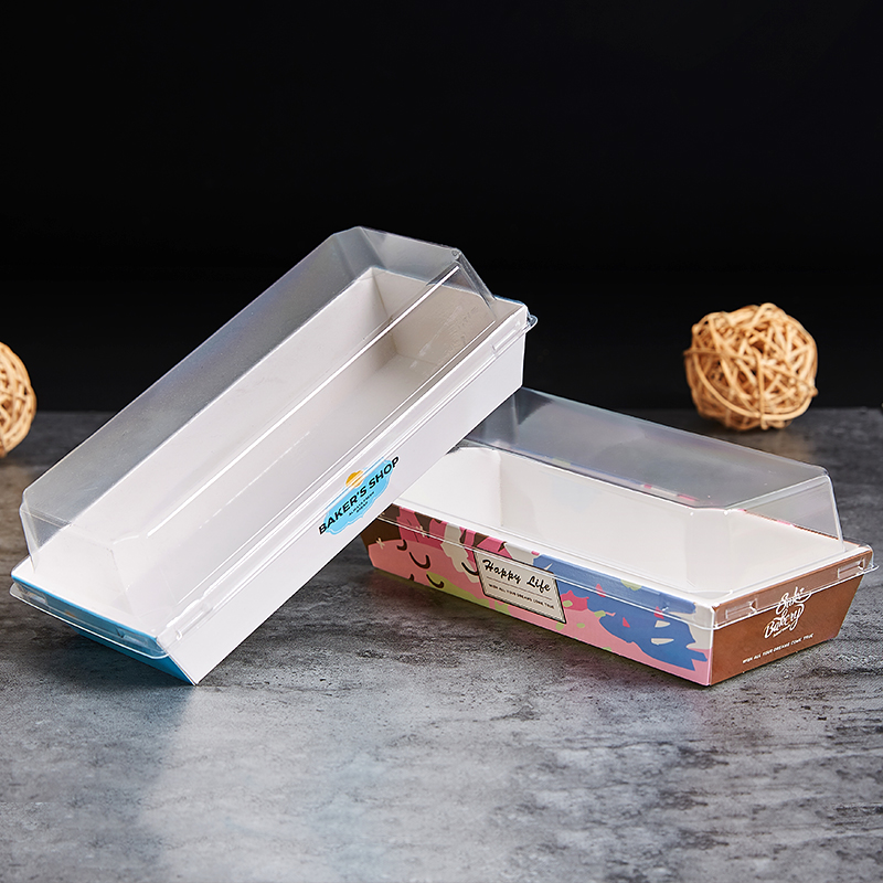 Sandwich Pastry Cake Roll Packing Box Hug Roll Towel Roll Take out Box Baking Garlic You Tough Bread Box