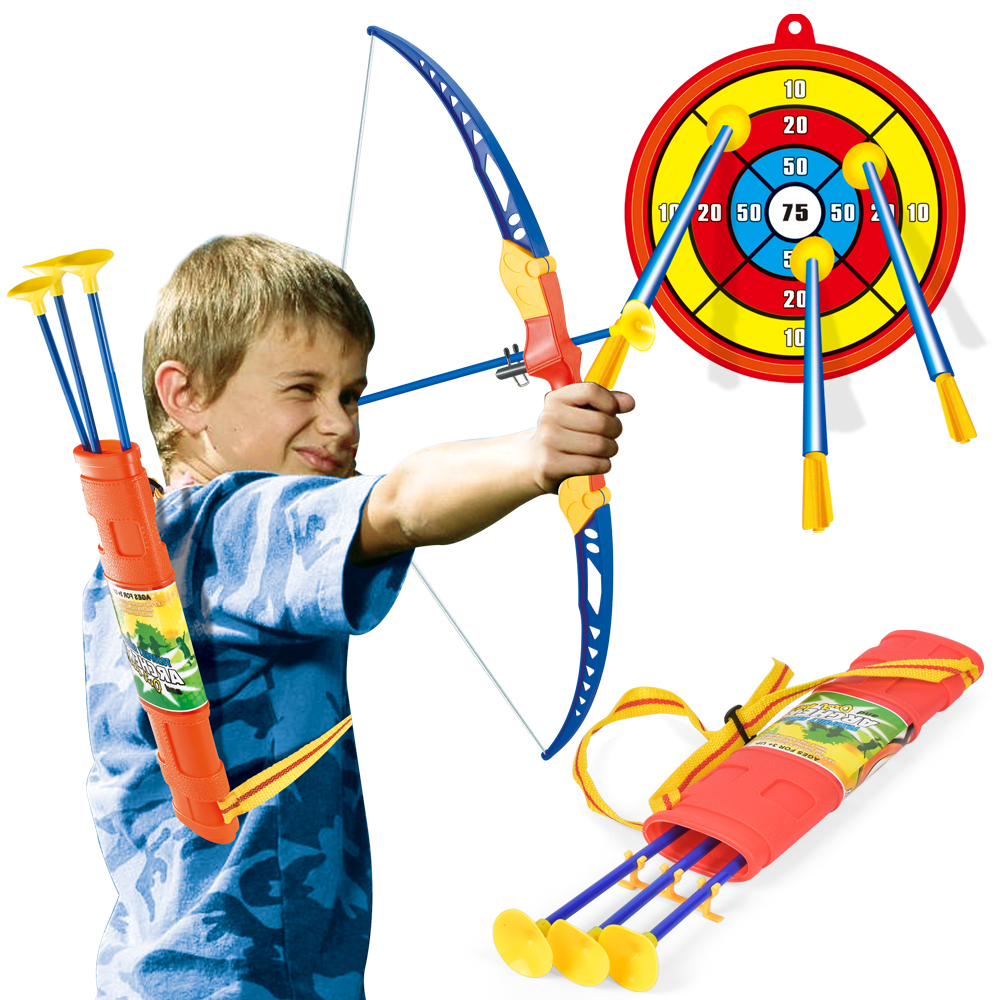 children's suction cup bow and arrow suit beginner outdoor long-range shooting safety soft bow and arrow boy fitness sports toy