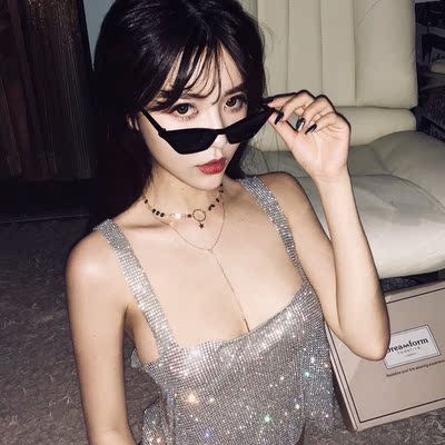 混搭星星亮片多层锁骨颈链项链性感脖链子颈带女金属流苏吊坠胸链-淘宝网