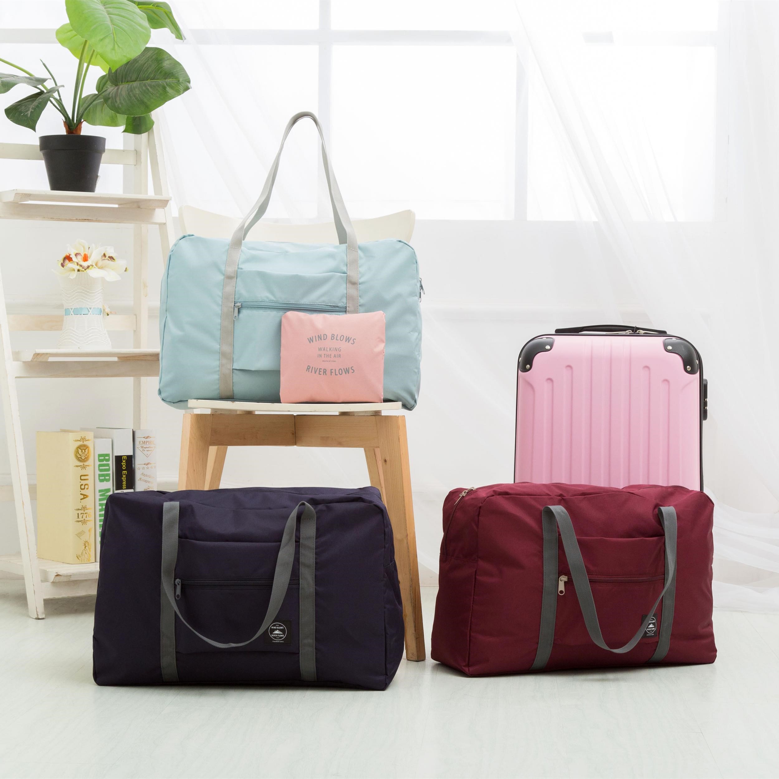 coréenne de voyage sac de rangement portable vêtement vêtements sac peut être fixé valise trolley sur le sac de finition sac coréenne de voyage sac de rangement portable vêtement vêtements sac peut être fixé valise trolley sur le sac de finition sac