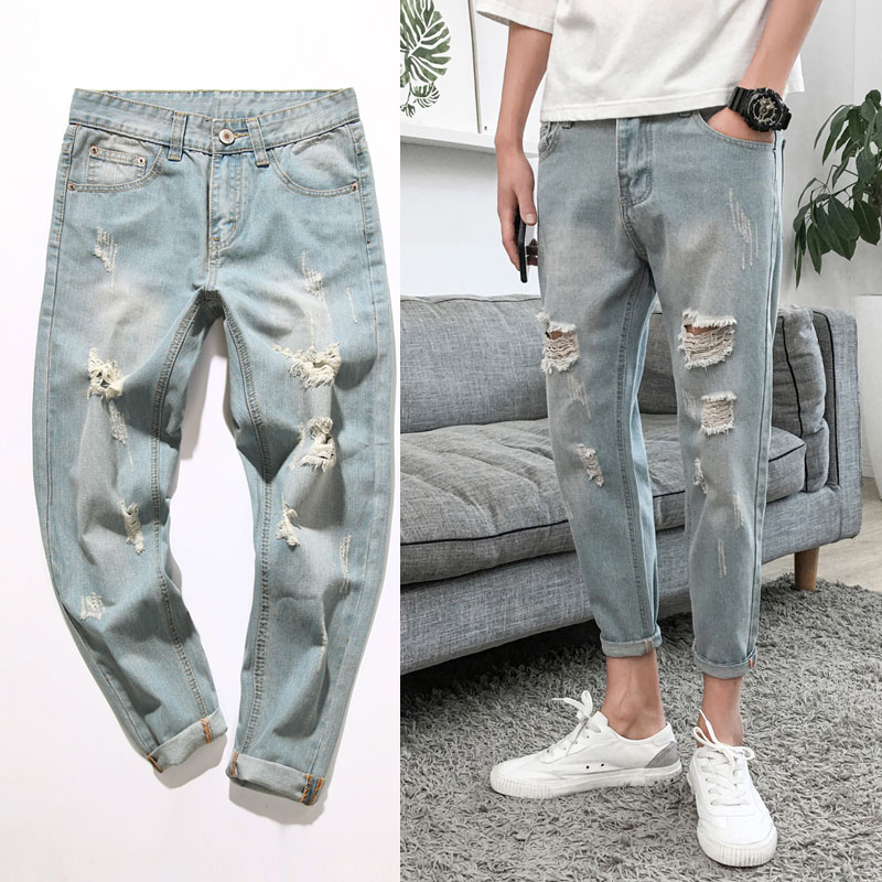le port d'aberdeen, une boutique d'articles d'arts de des hommes sans sucre wu xuan hommes connaissent les hommes de la fournaise produit studio trou de neuf points jeans marée le port d'aberdeen, une boutique d'articles d'arts de des hommes sans sucre wu xuan hommes connaissent les hommes de la fournaise produit studio trou de neuf points jeans marée