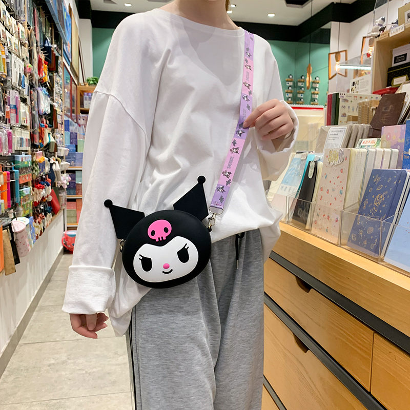 2023 Large Cute Clow M Silicone Bag Female Student Campus Mobile Phone Coin Purse Shoulder Messenger Bag Female Fashion