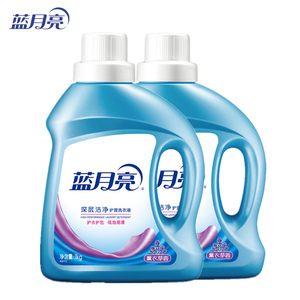 蓝月亮洗衣液1kg*2瓶薰衣草香艳深层洁净低泡易漂洗正品包邮