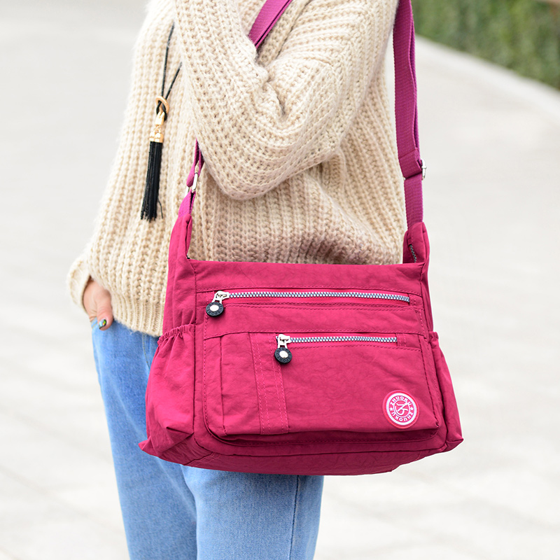 nylon oxford cloth bag canvas ms. shoulder messenger bag leisure bag large capacity bag new mothers