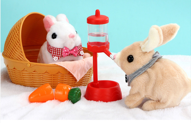 lala rabbit cute electric plush dog smart pet playmate portable