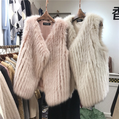 2018秋冬新款宽松海宁狐狸毛仿皮草马甲女中长款皮毛一体毛绒外套-淘宝网 2018秋冬新款宽松海宁狐狸毛仿皮草马甲女中长款皮毛一体毛绒外套-淘宝网