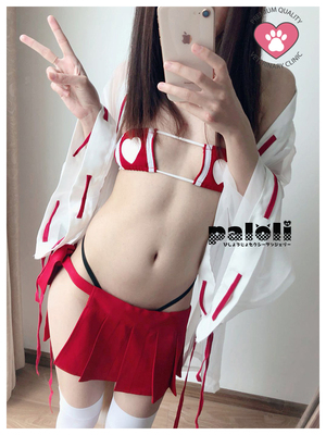 paloli独家原创设计透明外套小巫女套装情趣内衣cos狐仙-淘宝网