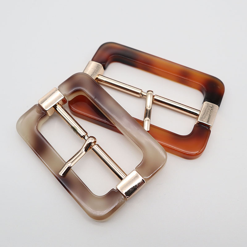 Belt Button Overcoat and Trench Coat Belt Buckle Resin Metal Square Buckle round Rectangular Japanese Buckle Men and Women Adjustable Buckle