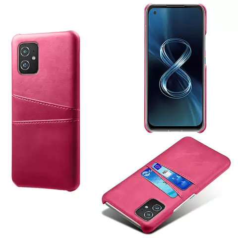 Business Asus Zenfone 9 Phone Cases Covers  Card Holder Synthetic Leather Minimal Hard