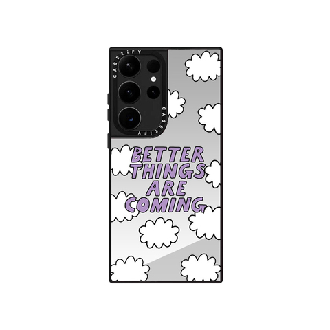 Acrylic Reflection Mirror — Better Things Coming Reflection Mirror S23, S23 Plus, S23 Ultra Flower Girls , Cute Girls Samsung
