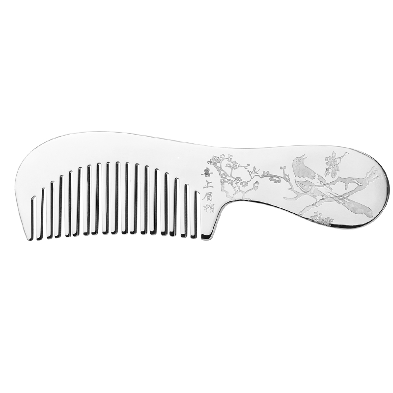 shun celebration of maharashtra S999 fine silver comb beaming combs handmade silver elders send mother gift