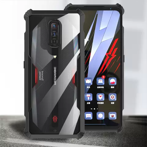 Phone Cases Covers Airbag Corner Protection Transparent Clear Tough Shockproof ZTE Nubia Red Magic 6, Nubia Red Magic 6 Pro