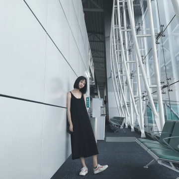 卤卤lulu自制吊带背心女百搭外穿内搭宽松长款韩版夏季打底连衣裙 卤卤lulu自制吊带背心女百搭外穿内搭宽松长款韩版夏季打底连衣裙
