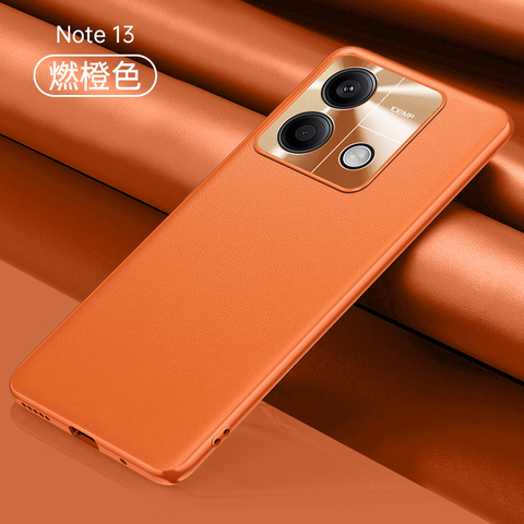 Orange — Shock Absorbing Soft Matte Anti Fingerprint Slim Fit Note 13, Note 13 Pro, Note 13 Pro+ Phone Case