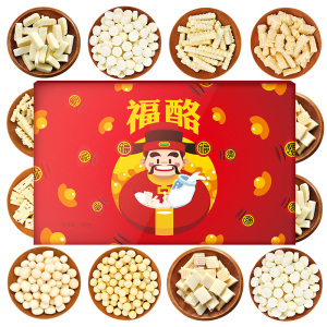 奶酪派对 酸奶疙瘩 奶片奶豆腐 草原牛奶贝 奶酪条12味约40包