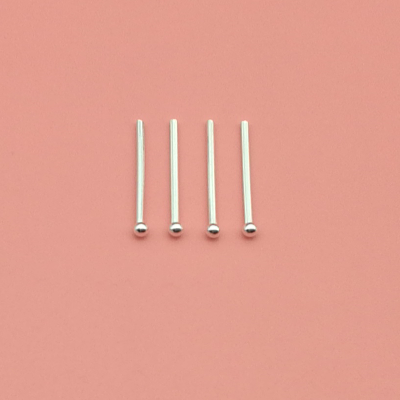 S999 sterling silver ear stick allergy ears stick needles double ear bone nail mini Korean personality temperament stealth