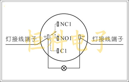 19mm金属按钮开关 1开1闭带灯 蓝色 抗破坏按钮 不锈钢电源开关