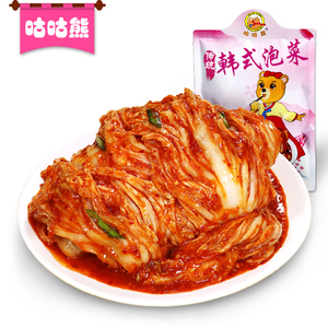 【咕咕熊_韩国泡菜500gx2袋】韩式辣白菜朝鲜族腌制下饭咸菜延边