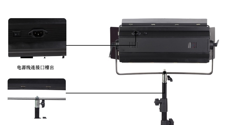 2x36w演播室三基色柔光灯 三基色影视灯 冷光灯 面光灯