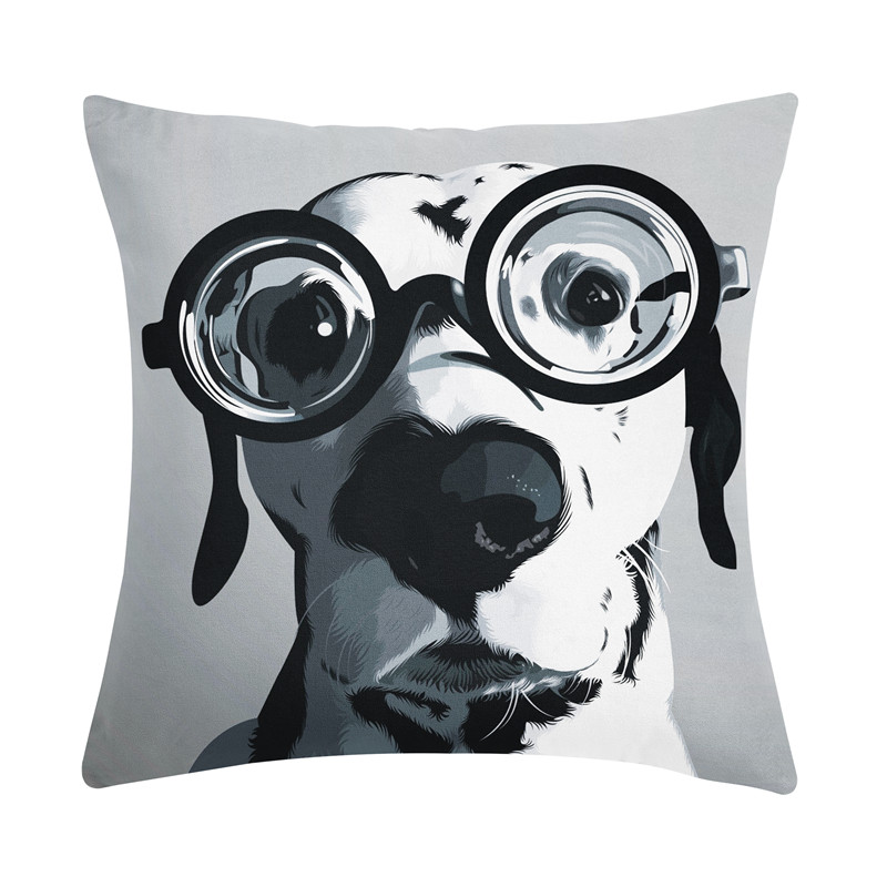 New Black and White Geometry Portrait Pillow Cover Living Room Sofa Waist Support Office Bed Head Pillow Ins Pillow Custom