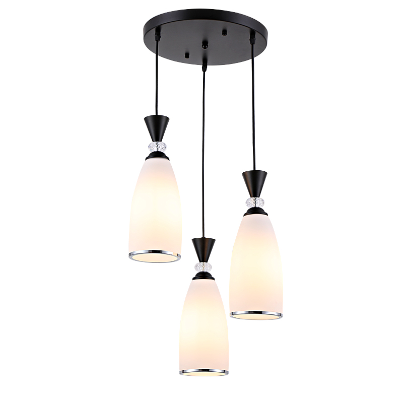 Dining Room Chandelier Three-Head Creative Personality Industrial Style Bar Bedroom Dining-Room Lamp Simple Modern Aisle Dining Hanging Lamps