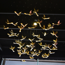 Подвеска обстановка потолок подвеска отель торговый центр интерьер гальваническое покрытие птица ювелирный магазин