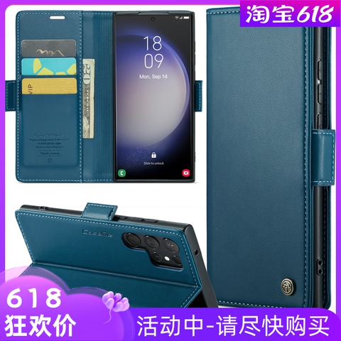 Sulada Wallets Folio Flip Magnetic Synthetic Leather Card Holder Folding Stand High End Premium A54, A34, A24, A14, S23, S23
