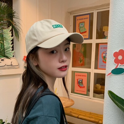 丁走走帽子女春夏韩版百搭字母软顶休闲棒球帽