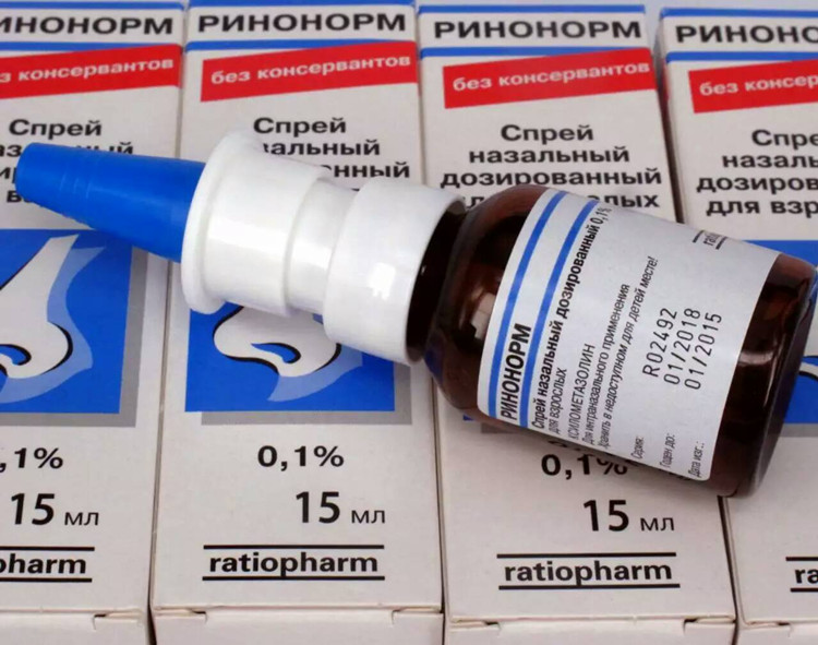 俄罗斯进口RHINONORM0.1%德国成人鼻/炎喷剂针对一切鼻部问题15ml