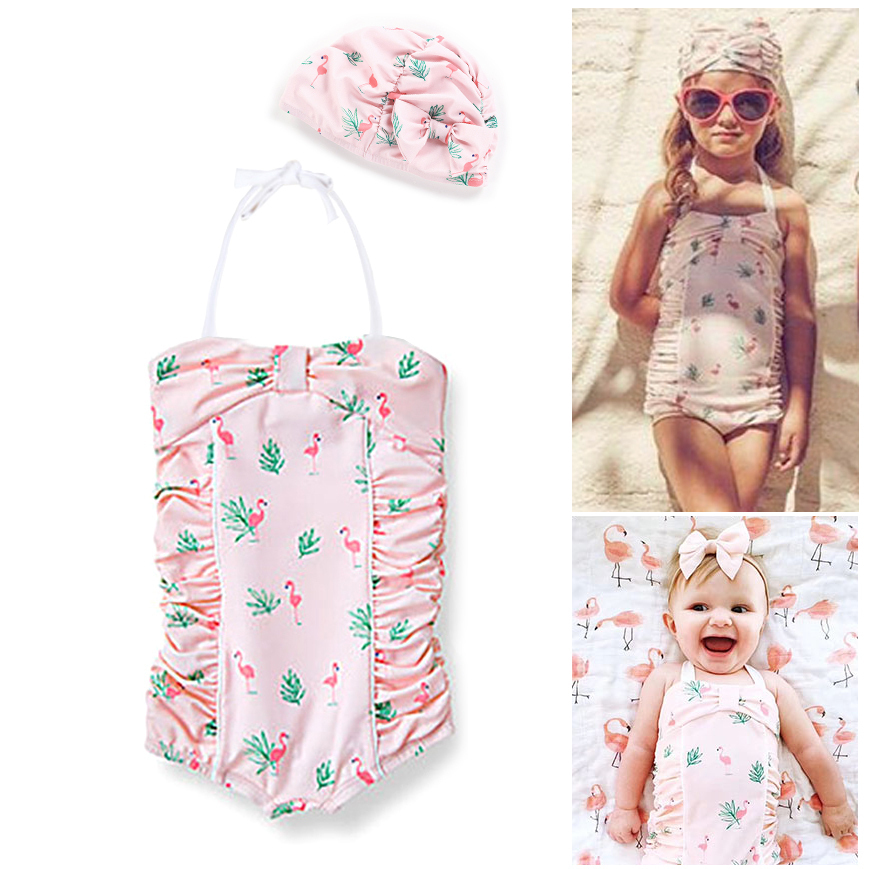 嬰兒泳衣一歲女孩小童遊泳衣粉紅女童泳衣可愛兒童泳衣寶寶泳衣