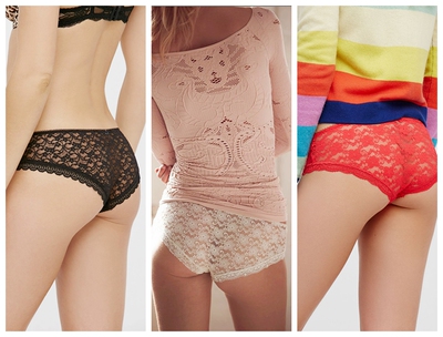 August lingerie美国FP常青款基础款蕾丝多色女士内裤-淘宝网