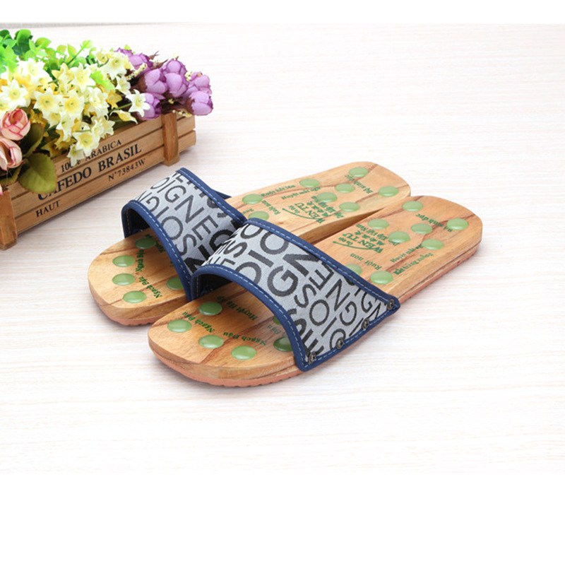 越南溫突健康拖鞋按摩保健木屐夏季木拖鞋木板鞋男女室內家居足療