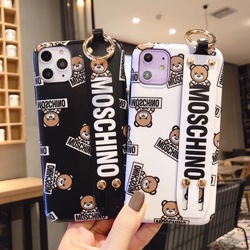 Phone Cases Covers Trendy Fashionable Moschino Teddy Bear Hand Strap Iphone 11 Iphone 11 Pro Iphone 11 Pro Max Iphone Xr Iphone Xs Max Iphone X Iphone Xs Iphone 8 Iphone