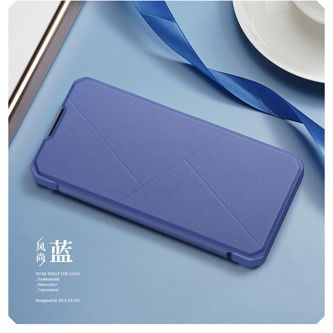 Blue — Dux Ducis Wallets Folio Flip Magnetic Synthetic Leather Card Holder Folding Stand Slim Fit A13 5G, A23 5G, A33 5G, A53