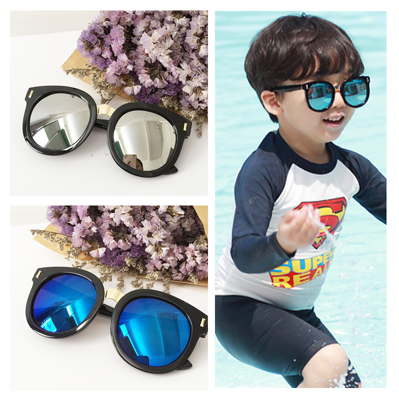 韓國兒童眼鏡防曬太陽鏡男童女童墨鏡防紫外線眼鏡寶寶太陽遮陽鏡