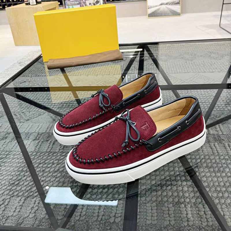 Fashion Brand New Loafers Men‘s Shoes Breathable Casual Summer Frosted Leather Tassel Star Same High-End Viscose Shoes