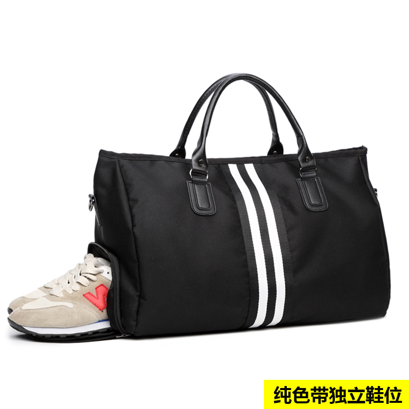 短途旅行包女手提行李包男韓版大容量簡約旅行袋輕便防水健身包潮
