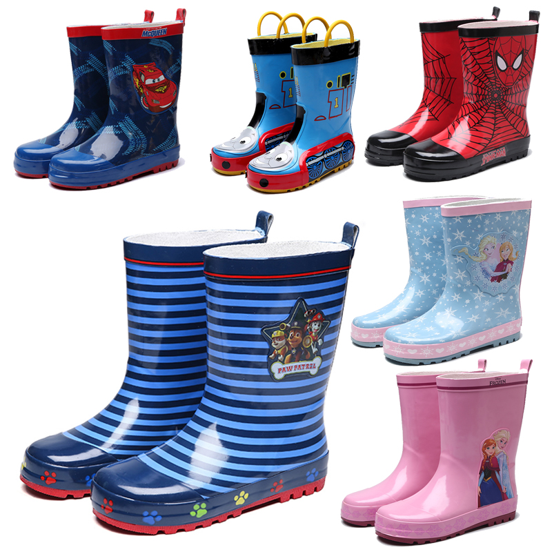 兒童男童雨鞋四季男孩春夏季水鞋小學生卡通橡膠套鞋中筒防雨水靴