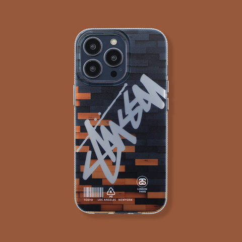 White — STUSSY New Silicone TPU 14, 13, 12 iPhone Case