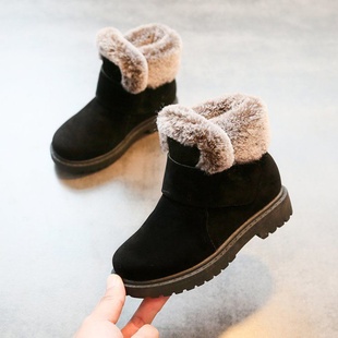【加绒保暖】男女童棉鞋儿童雪地靴2019新款冬季加绒保暖马丁靴