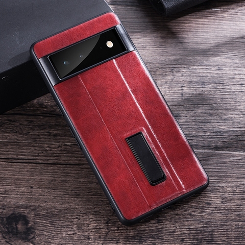 Red — Minimal Business Creative Kickstand Folding Stand 8, 8 Pro Google Pixel Phone Case