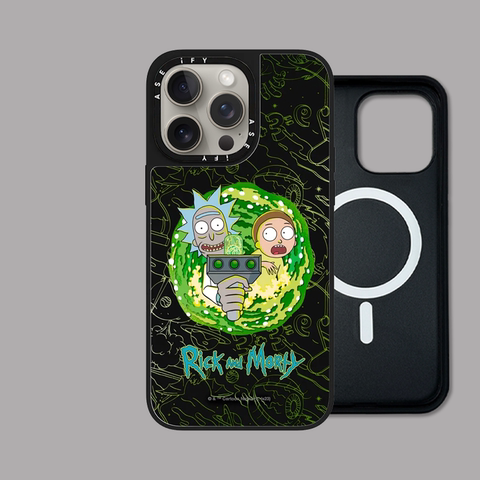 Rick And Morty Mirror MagSafe 15, 14, 13 iPhone Case
