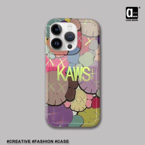 KAWS Creative Laser Gradient 14, 13, 12 iPhone Case