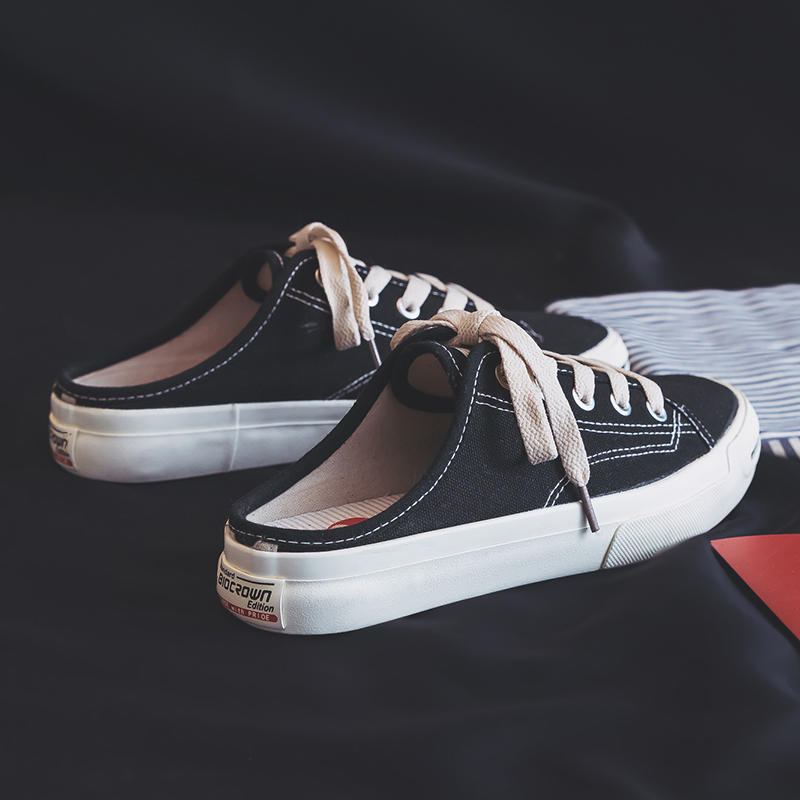 pas de soucis avec le paresseux chaussures de femmes 2019 chaussures de printemps de l'alinéa version coréenne de la demi-faites glisser le petit blanc chaussures de femmes sauvages étudiant chaussures de toile en été pas de soucis avec le paresseux chaussures de femmes 2019 chaussures de printemps de l'alinéa version coréenne de la demi-faites glisser le petit blanc chaussures de femmes sauvages étudiant chaussures de toile en été