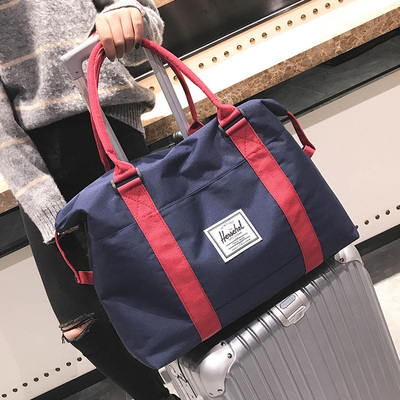 小行李包女短途旅行包男韩版帆布迷你轻便手提行李袋简约旅游包潮