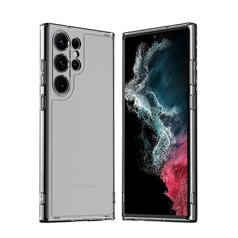 Gray — Araree Flexield New Tough Shockproof Transparent Clear S23, S23 Plus, S23 Ultra Samsung Phone Case